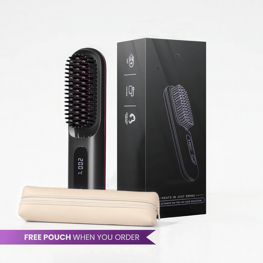 Corvus Portable Straightener Brush - Glide PRO - CorvusCache