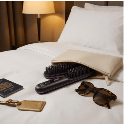 Corvus Portable Straightener Brush - Glide PRO - CorvusCache