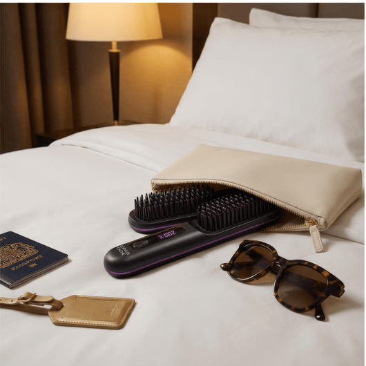 Corvus Portable Straightener Brush - Glide PRO - CorvusCache